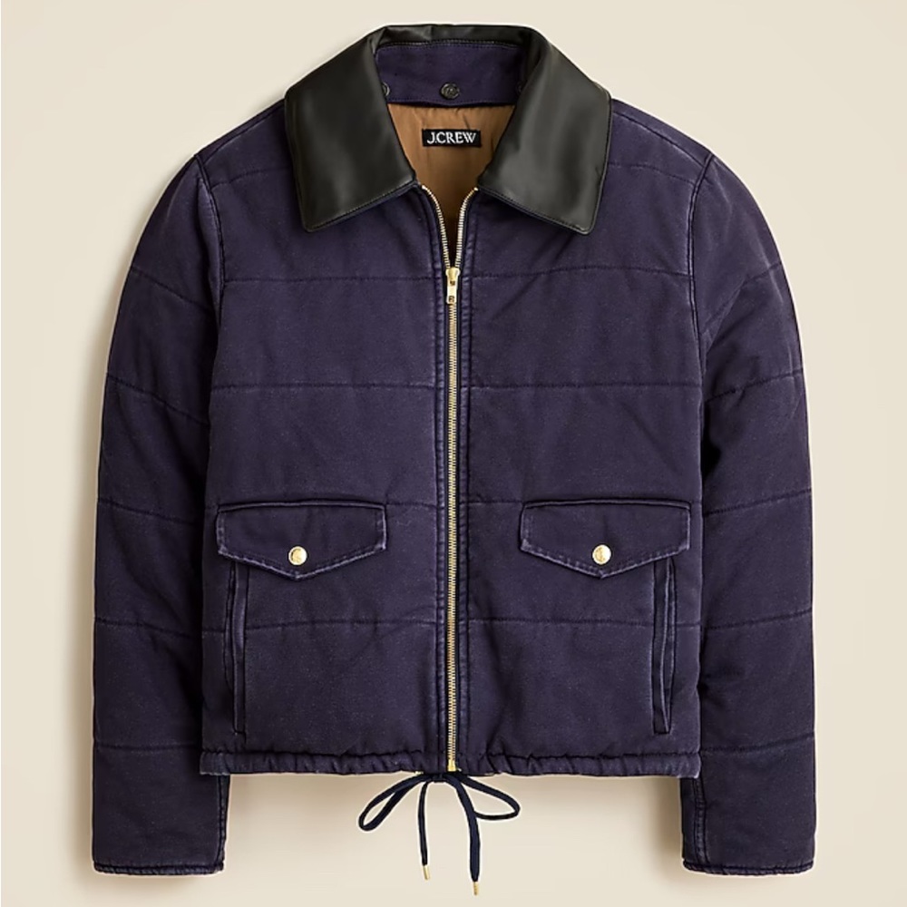 J.Crew Quilted rugged canvas jacket - barn jacket